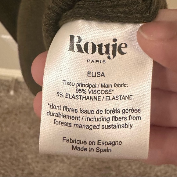 Rouje Olive Long Sleeve Dress - Picture 10 of 10